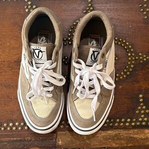 Vans Tan and Cream Casual Sneakers